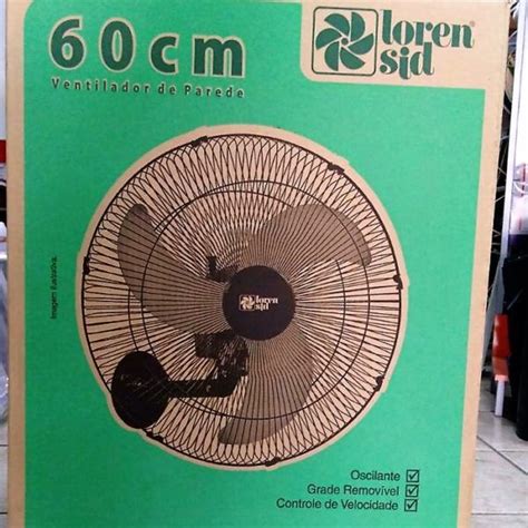 Kit 2 ventilador de parede tufão 50cm oscilante preto l. Kit Ventiladores 2 unidades tufão 60cm oscilante e silencioso