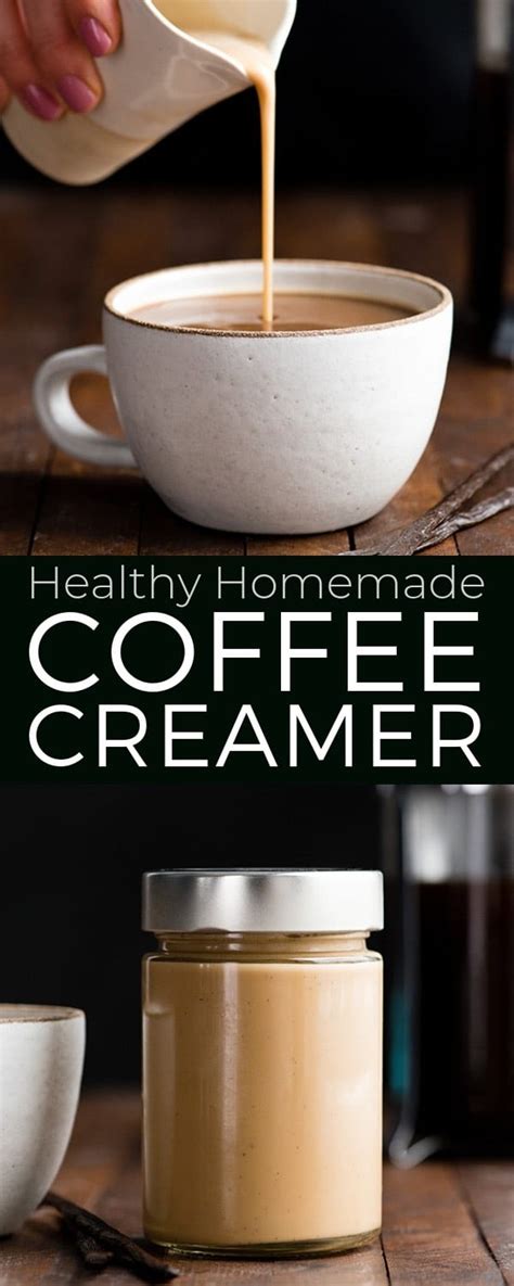 Strain the mixture into an airtight container and stir in the half and half. Homemade Healthy Coffee Creamer! A 4 ingredient, easy ...