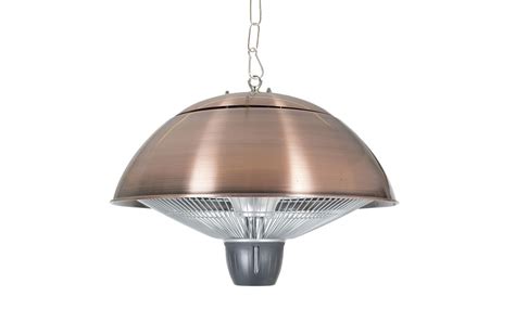The outdoor electric patio heater. Hanging Copper Effect Electric Patio Heater - savvysurf.co.uk