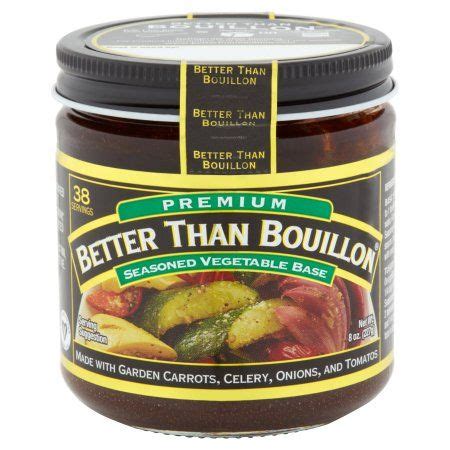 That salt makes it really tasty, and helps preserve it i think he means bouillon cubes contain salt (in some cases, a lot of it) so you better than bouillon organic chicken flavor, regular chicken, and low,sodium chicken are all much better. Better than Bouillon Premium Vegetable Base, 8 oz ...