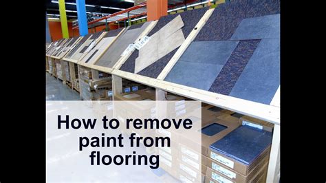 The best paint to use over your existing vinyl floor is a porch and floor paint. How to remove paint from Luxury Vinyl Flooring - YouTube