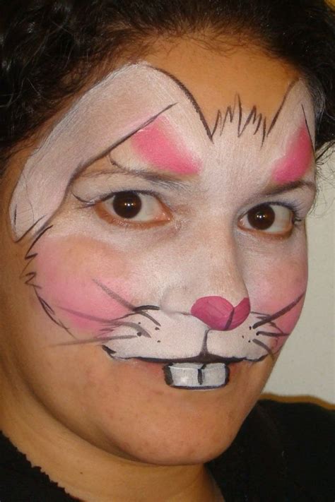 Bunny face paint easter face paint cute halloween makeup halloween face face painting designs body painting bodysuit tattoos child face craft activities for kids. Bunny Rabbit Designs? - Page 2 | Face painting images, Bunny face paint, Animal face paintings