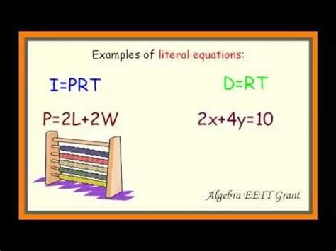 The result is another formula, made up only of variables. 22 best images about Linear Equations on Pinterest | Bingo, Review games and Equation