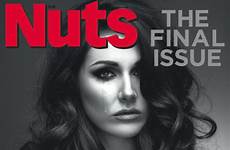 nuts magazine lucy pinder cover mag issue final last lads people hit independent bows tearful cries front newsstands april