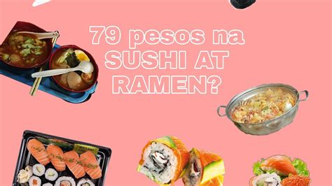 Our menu is very simple. AFFORDABLE SUSHI & RAMEN 79 php - YouTube