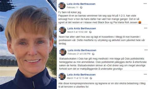 Laila anita bertheussen hadde ingen rolle i offentlighet før hun ble siktet for trusler og angrep mot demokratiet. Laila anita bertheussen - Dago fotogallery