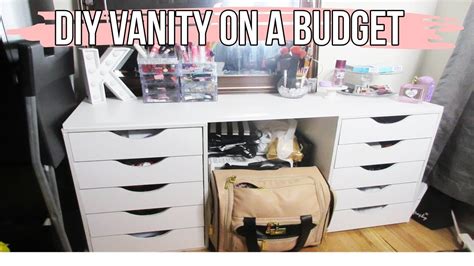 Alex drawer unit with 9 drawers | ikea's alex drawer units is a huge fave vanity setup for youtube makeup vloggers and beauty bloggers. DIY Ikea Alex Vanity Dupe and Drawer Tour - YouTube