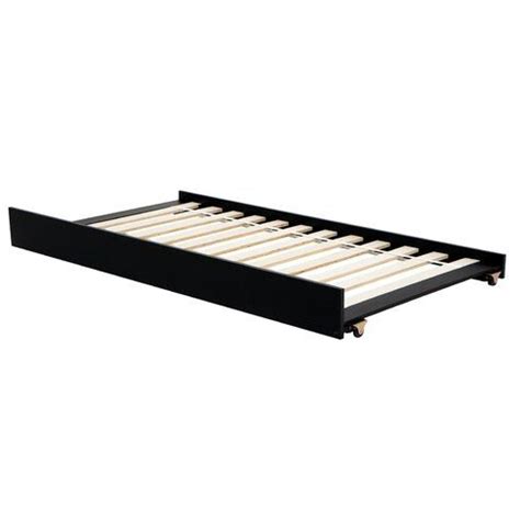A trundle bed is a small bed that is built such that you can store it underneath a regular bed and roll it right out on rollers in case of visitors. Main Image Zoomed | Twin trundle bed, Twin trundle ...