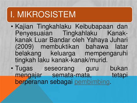 Tanaman tanaman adalah tumbuhan yang dibudidayakan 3. Teori Ekologi Bronfenbrenner