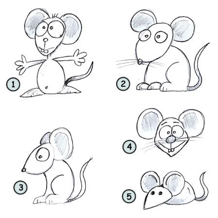 Please leave a comment in the comment box and a link to. Drawing a cartoon mouse