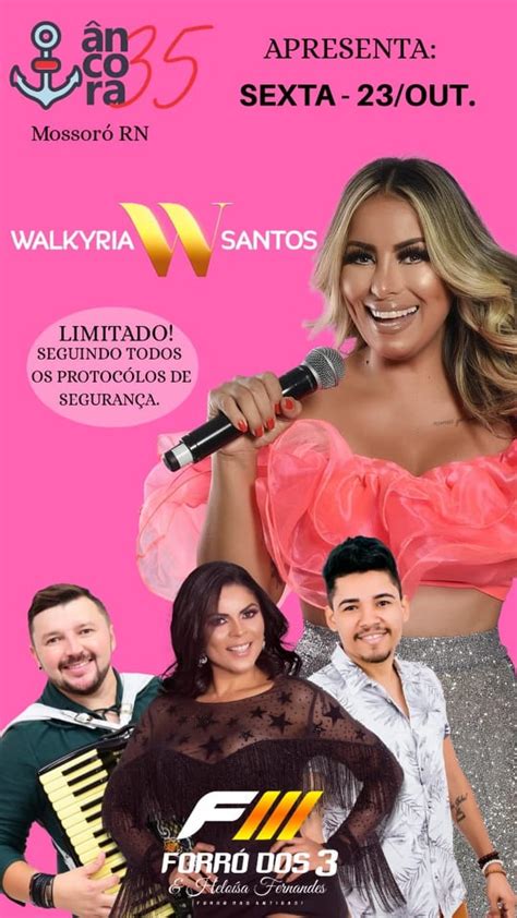 O coração da walkyria e toda sua família está em pedaços. Walkyria Santos e Forró dos 3