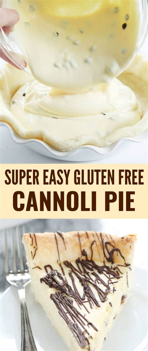 Fill prepared cannoli shells with this sweet ricotta filling made with chocolate chips, amaretto, and toasted almonds. Super Easy Gluten Free Cannoli Pie #Dessert #Cookie ...