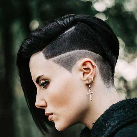 The buzz cut hairstyle is one of the most popular side shaved hairstyles for men, which needs no styling or any product. 20 New Shaved Pixie Cut | Pixie Cut - Haircut for 2019