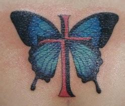 If so tattoos and art is happy to provide you with thousands of free tattoo designs, pictures and tattoo ideas. Captivating Cross Butterfly Tattoo Design - Butterfly ...