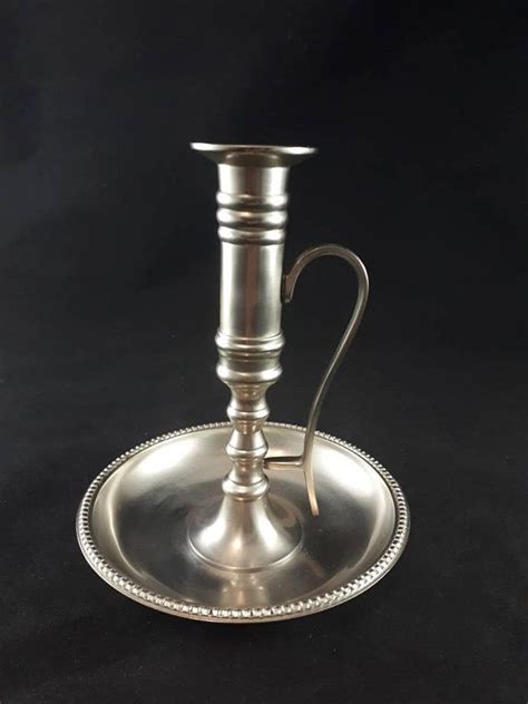 Great savings & free delivery / collection on many items. Vintage Pewter Candle Holder Pewter Candlestick with ...