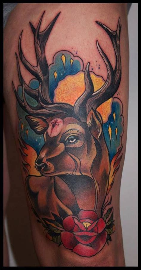 Many a night, just at midnight, when all the world slept, it has welled up from my own bosom, deepening, with its dreadful echo, the terrors that distracted me. Pin by xxusako on Tattoo | Portrait tattoo, Stag deer, Tattoos