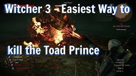 By the time i got to hearts of stone, i had gotten killed it for winning a game of gwent with a score of 187 or more. Witcher 3: Hearts of Stone - Easy Way to Kill the Toad Prince (Death March) - YouTube