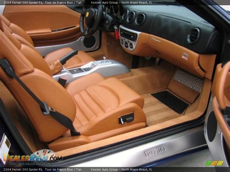 The ferrari 599 gtb fiorano (internal code f141) is a grand tourer produced by italian automobile manufacturer ferrari. Tan Interior - 2004 Ferrari 360 Spider F1 Photo #15 ...