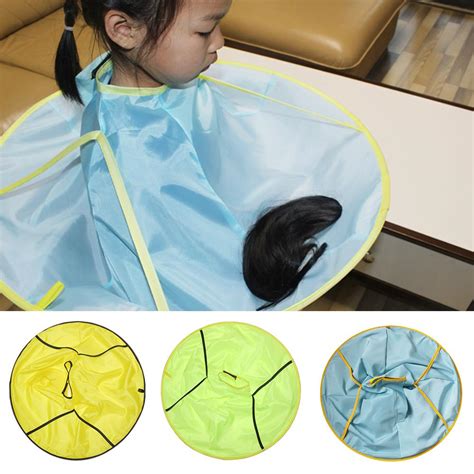 Cape looks like an inverted umbrella to catch hair clippings as your kids trim, so neck, clothes and floor are protected, save your time to clean the floor and make your children relaxed and comfortable. Children Kids Waterproof Haircut Catcher Apron Cape ...