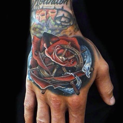 Thorn detailed rose tattoos this tattoo of a rose is best placed on fisted part of a hand. Top 35 Best Rose Tattoos For Men - An Intricate Flower