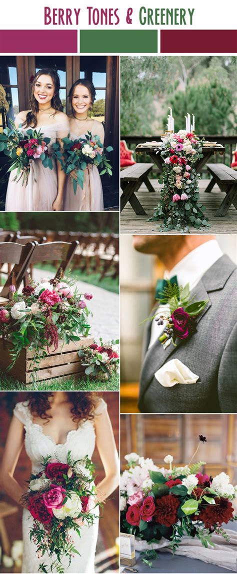 While the beauty of a garden is a perfect subtle theme, couples add colored rose petals to the aisle for a dash of color, or sprinkle petals on tables for easy decorations. 10 Best Wedding Color Palettes For Spring & Summer 2017 ...