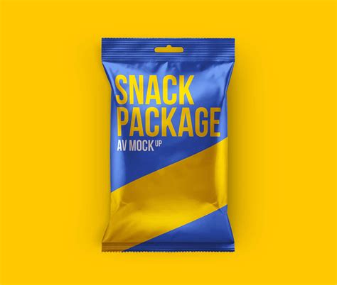 Free Snack Package Mockup (PSD)