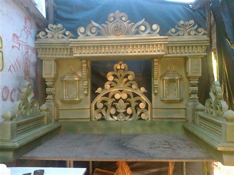 Temple and mandir at home. Pin by paras creations on mandir (With images) | Mandir decoration, Ganapati decoration, Ganpati ...