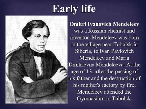 Petersburg, russia), russian chemist who developed the periodic classification of the elements. Dmitri ivanovich mendeleev contribution. Dmitri Mendeleev (article). 2019-01-14