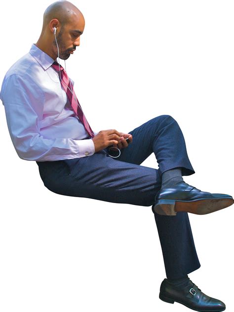 Sitting Man PNG Image (With images) | People cutout, People png, Render ...