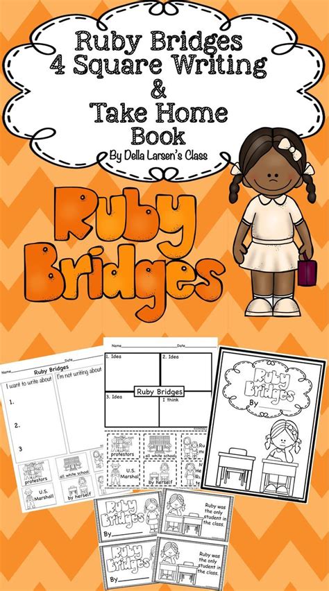 Students are encouraged to develop a deeper understanding of the african american freedom struggle through the experiences of ruby bridges (born 1954). Ruby Bridges 4 Square Writing & Take Home Book ...
