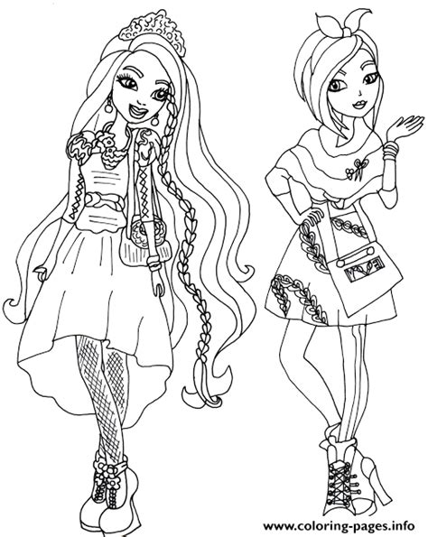 Click the download button to view the full image of coloring pages for girls ever after high and download it for a computer. Holly And Poppy O Hair Ever After High Coloring Pages ...