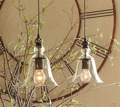 French cafe water glasses tags : Rustic Glass Pendant - Small | Pottery Barn AU