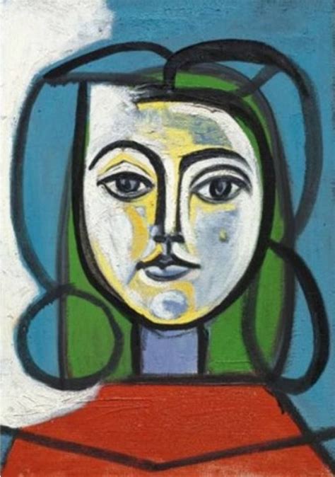 According most portraits tell us about the sitter like picasso's reliance on the expressive potential of primitive forms, stein's repetitive word play. Pablo Picasso - Tête de femme (Portrait de Françoise ...