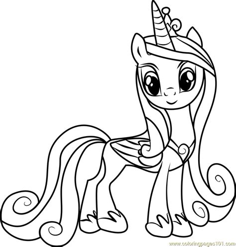 In some cases, a princess is the female hereditary head of state of a province or other significant area in her own right. Princess Cadance Coloring Page for Kids - Free My Little ...