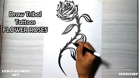 Tribal bunga mawar making the web com. 28+ Sketsa Tato Bunga Mawar Simple
