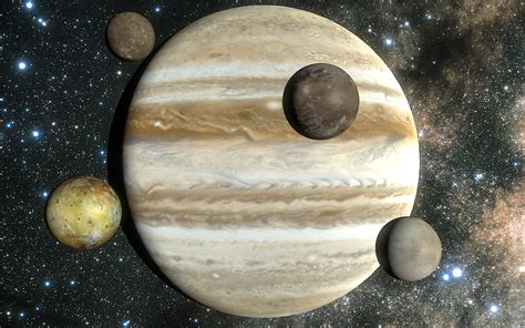 Considering io's size and location in the solar system, what is the most likely reason for io's high level of geological activity? Jupiter and Galilean Moons by Shroomworks on DeviantArt