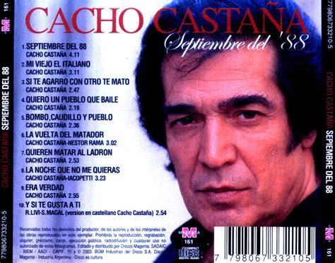 El homenaje a cacho castaña en polémica en el bar que provocó la emoción de marina rosenthal, la viuda del c. CARATULAS DE CD DE MUSICA: Cacho Castaña Septiembre Del 88 ...