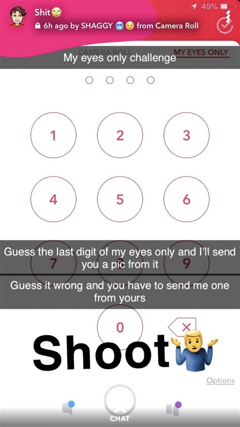 Learn how to get snapchat 'my eyes only' on iphone & android if you want to lock your snapchats then using snapchat's my eyes only feature will be perfect. How To Get Into Someones My Eyes Only On Snapchat ...