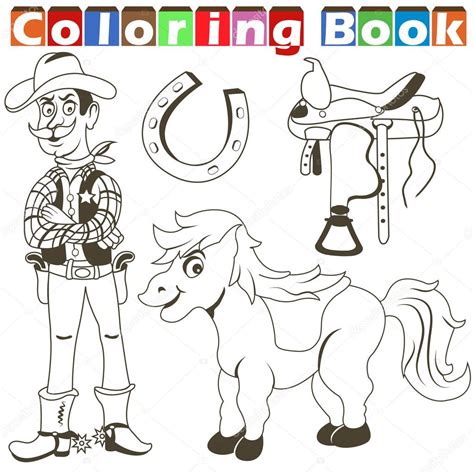 El formato cabe perfectamente en el bolsillo trasero de cualquier individuo, pues solo mide 13×. libro vaquero pony — Archivo Imágenes Vectoriales © Stiven ...