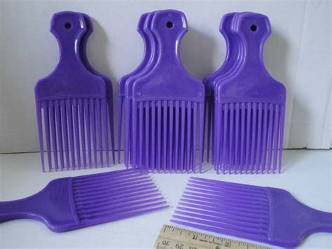 Purple Afro Hair Pick Plastic Comb | Afro hair pick, Afro ...