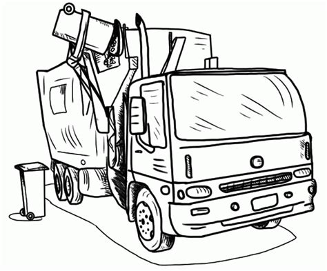 Use buttons 'download' or 'print' to get this picture.try to color garbage truck to some extraordinary! Garbage Truck Coloring Pages Free - Coloring Home