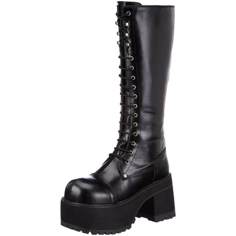 Mit welcher häufigkeit wird die rangers stiefel aller wahrscheinlichkeit nacheingesetzt werden? Kunstleder 9,5 cm RANGER-302 Plateau Gothic Stiefel Herren