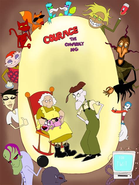And courage the cowardly dog. Courage The Cowardly Dog Poster by WhiteMageOfTermina on ...