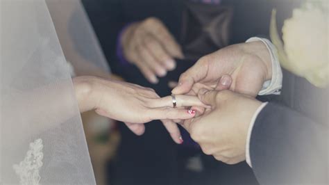 commitment, wearing, two people, newlywed, wedding ring, wife, finger