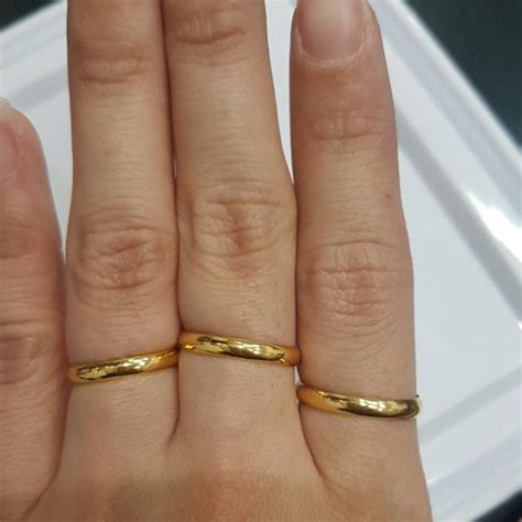 Model cincin emas 24k terbaru 2020 part1 24 carat gold ring model. Cincin emas asli kadar 875 model polos simple #15718 ...