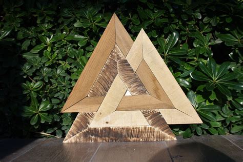 Triangle Wood Design Wood Wall ArtReclaimed Wood Wall | Etsy | Reclaimed wood wall art, Wood 