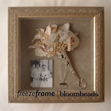 Most popular size is the 10x10 holds a medium sized bouquet. Frame Your Wedding Flowers: Framed Wedding Bouquet