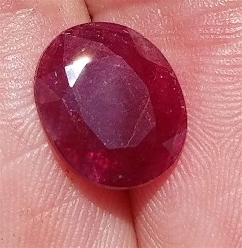Unheated Indian Ruby Oval 3.46 carats 11.8x9.7x2.9mm - Simply Sapphires