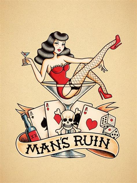 Share the below banner to your favorite social media profile and encourage your friends to become a fan. Ruin of man. Old School Tattoo. | Tatuajes tradicionales ...