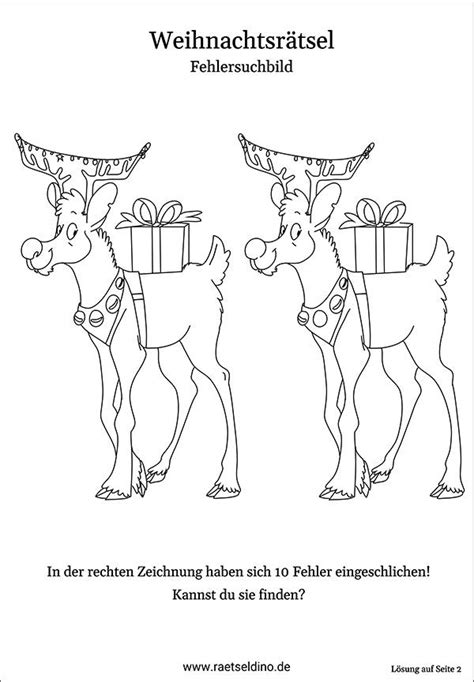 Kostenlose fehlersuchbilder vorlagen zum ausdrucken. Fehlersuchbilder Für Kinder Weihnachten / Weihnachtsratsel Fur Kinder Erwachsene Und Senioren ...